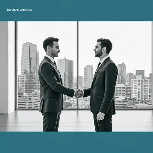 Legal professionals shaking hands